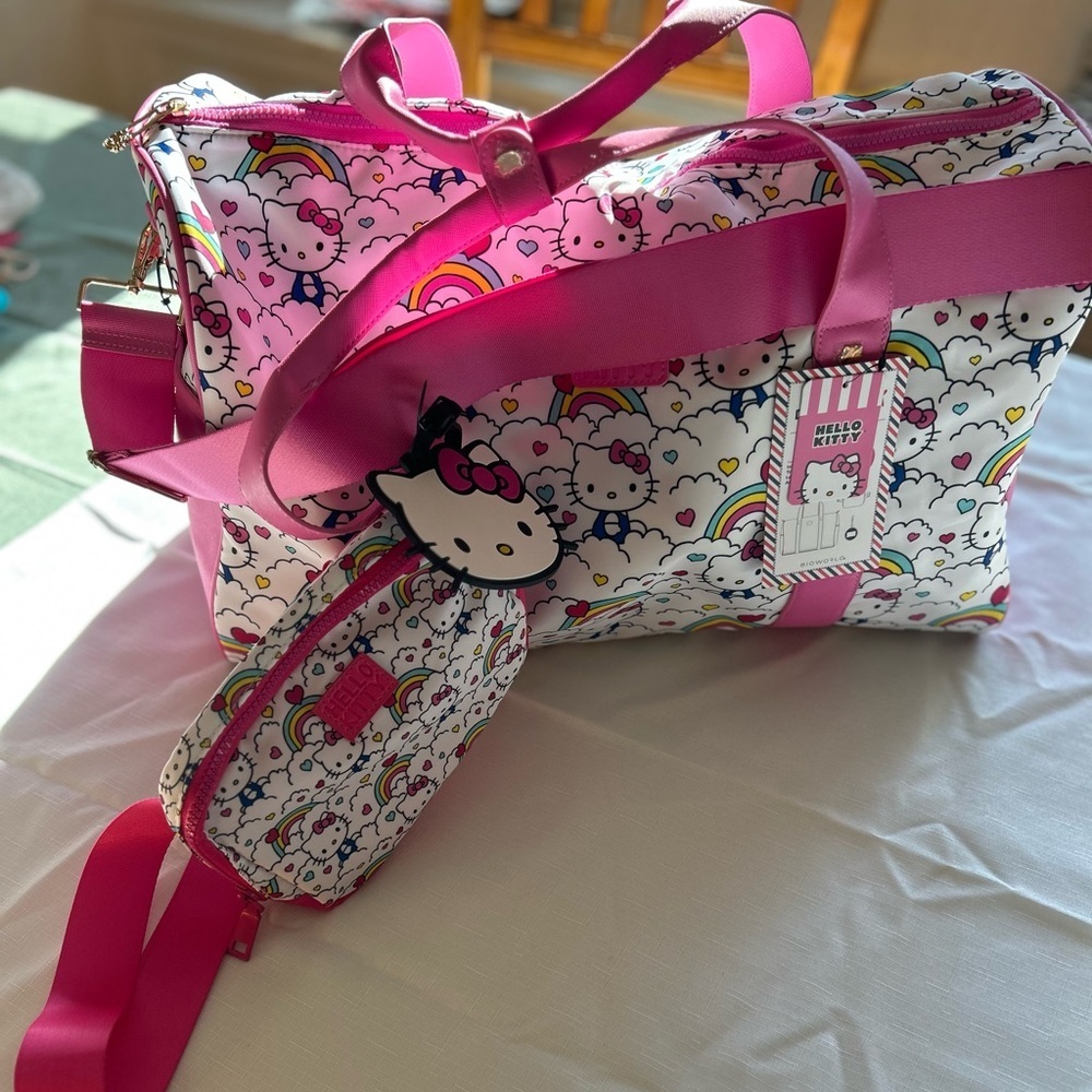 Hello Kitty Rainbow Bag Bundle - Pink and White - Picture 11 of 16